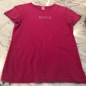 love pink shirt